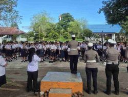 Polantas Sapa Pelajar Bitung, Tanamkan Kesadaran Keselamatan dan Jauhi Pergaulan Negatif