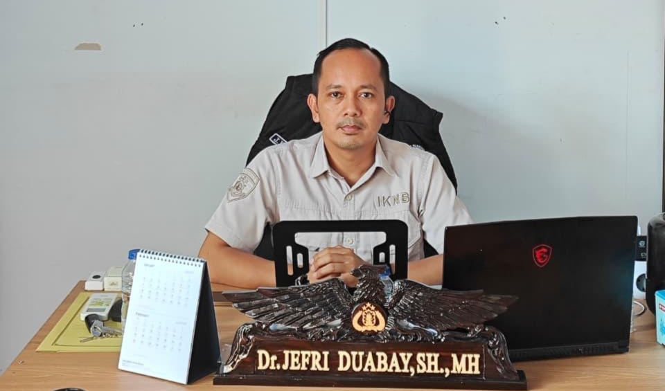 Kasat Narkoba Polres Bitung Dr.Jefri Duabay, SH.,MH